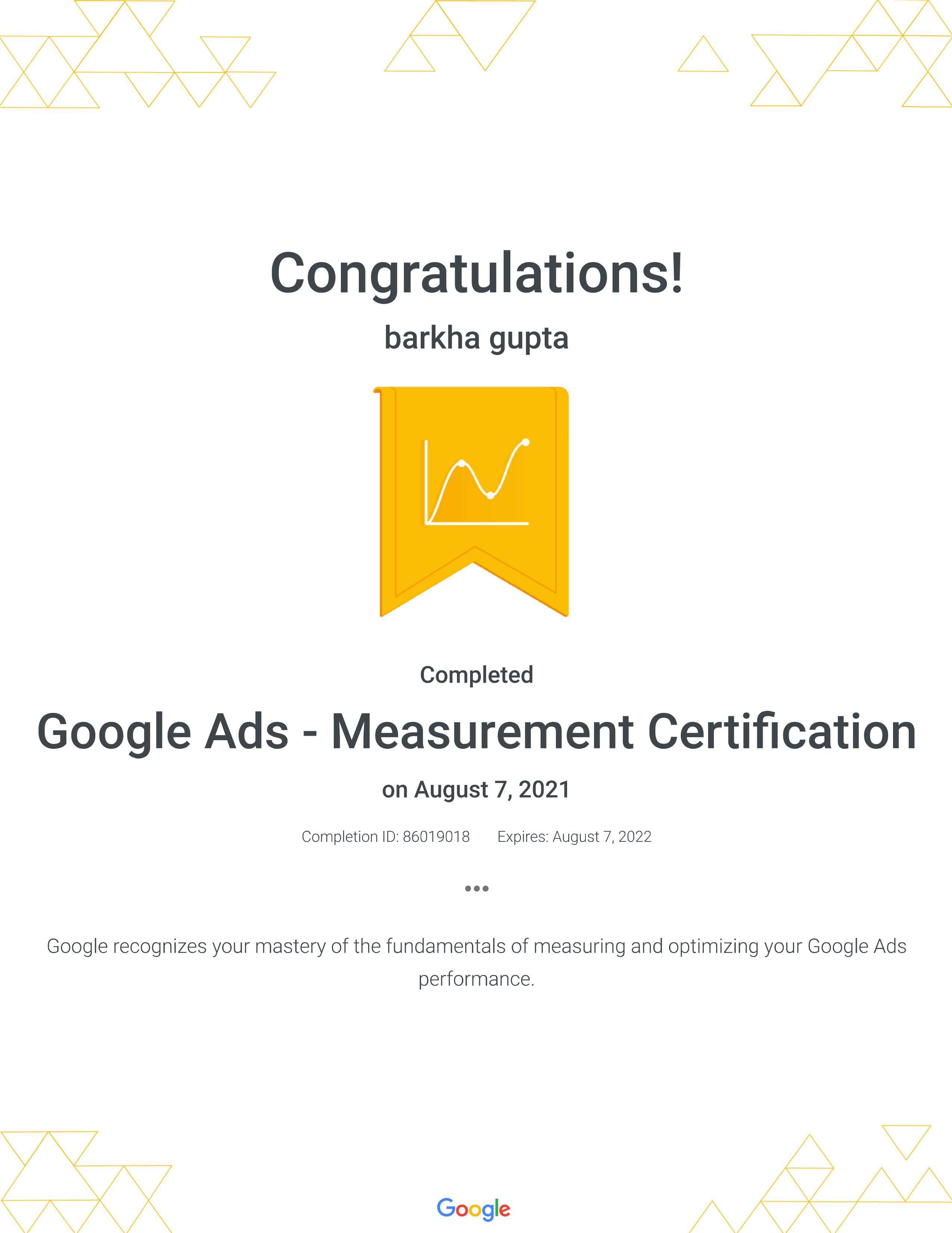 google certificate