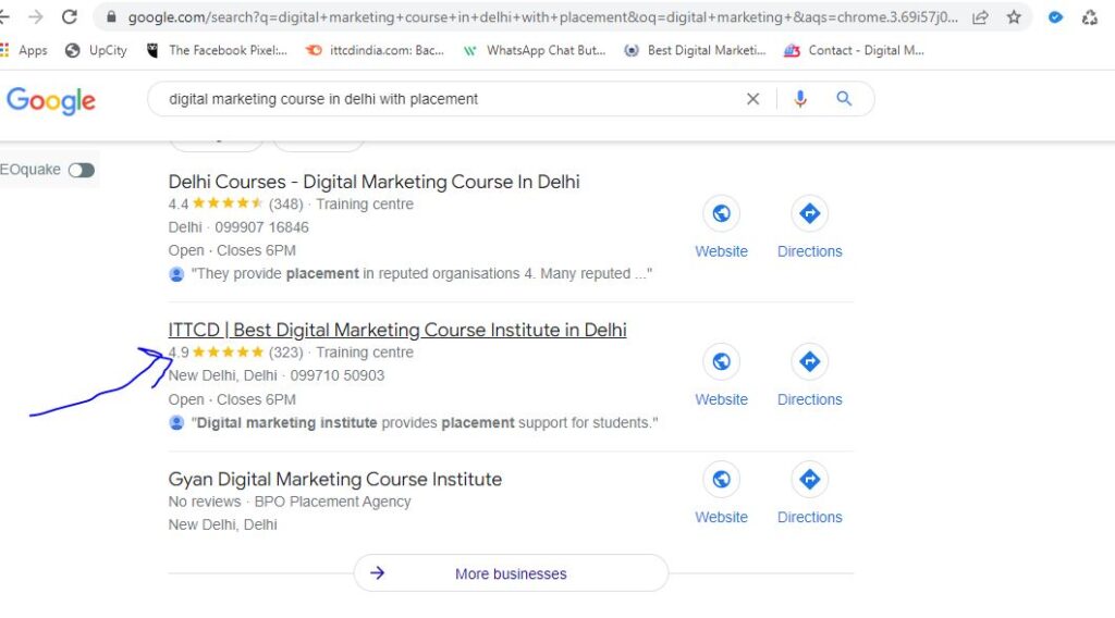 Digital Marketing institutes reviews - ITTCD