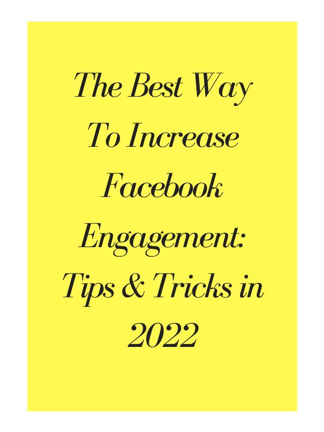 increase facebook engagement